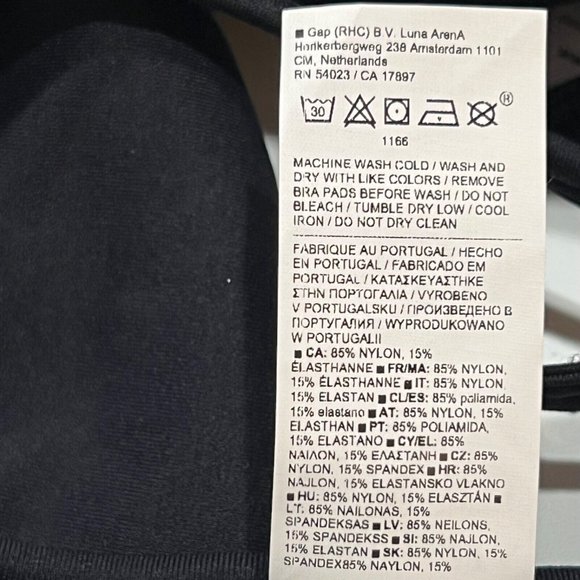 NWT Renew Bra D-DD Sz LARGE Black Adjustable Straps - Picture 6 of 6